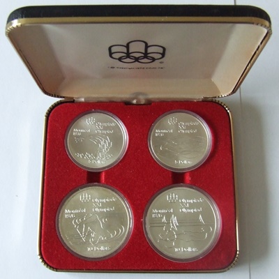1976 Canada Silver BU 4 Coin Set – Olympics Series V